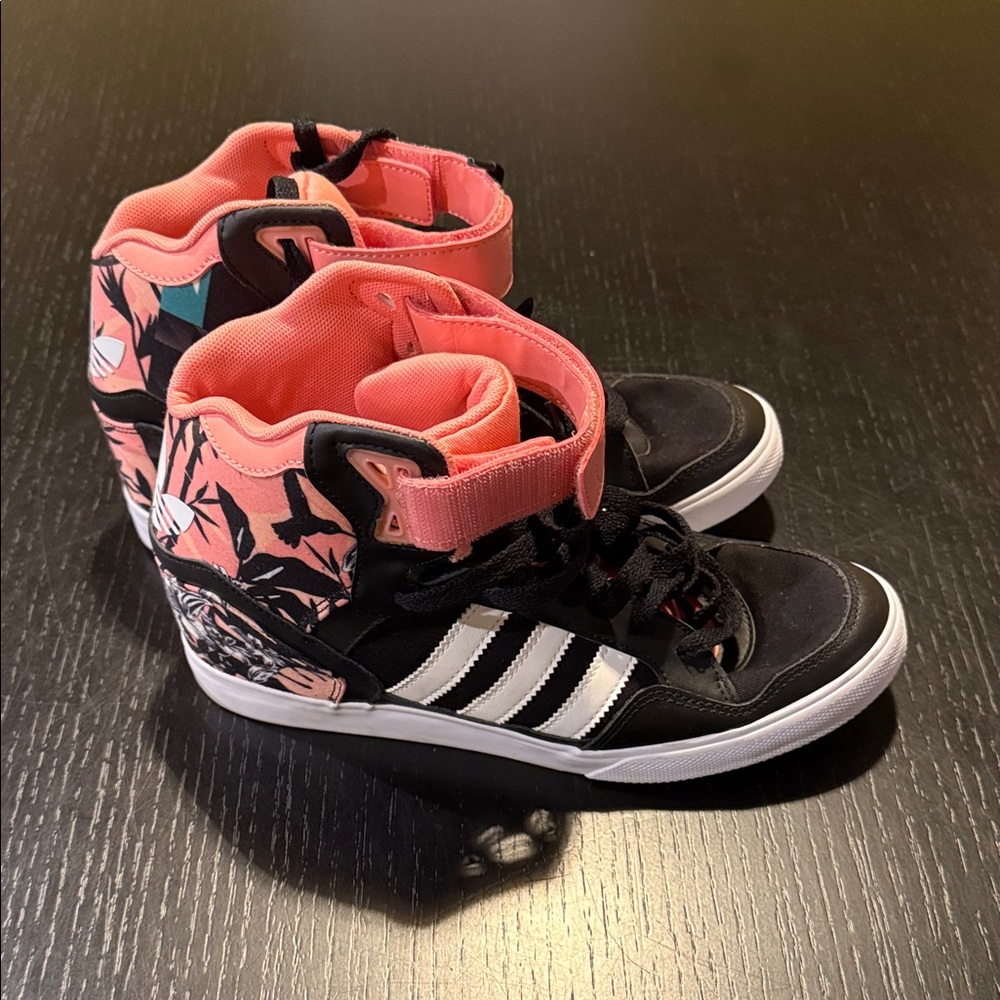 Adidas Women's Extaball Flower High Top Sneakers
